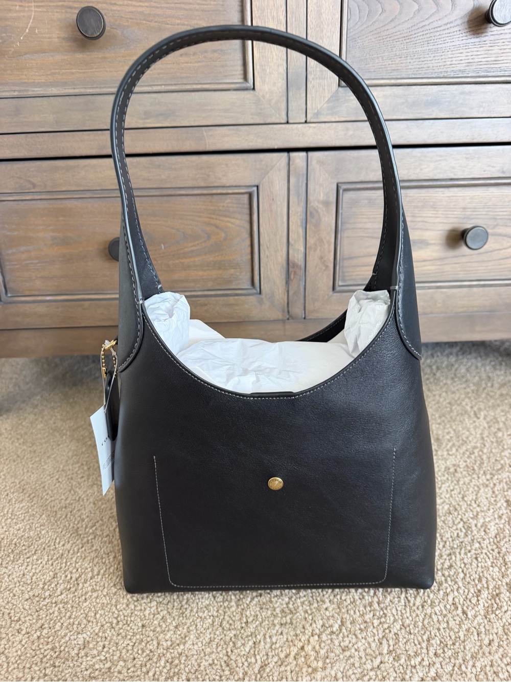 SOLD***Authentic Coach Brooklyn SB 28 in Black with Coach 2 in 1 Black - Picture 7 of 13